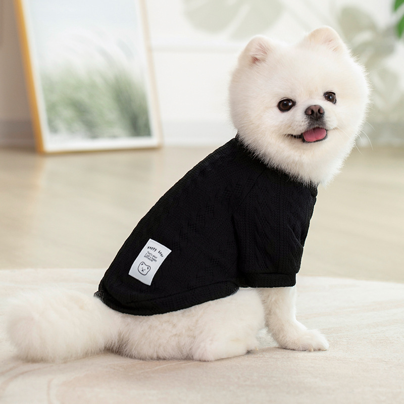 犬服^ ^アランフリフリ ペット服 アランセーター アイリッシュセーター トップス カジュアル