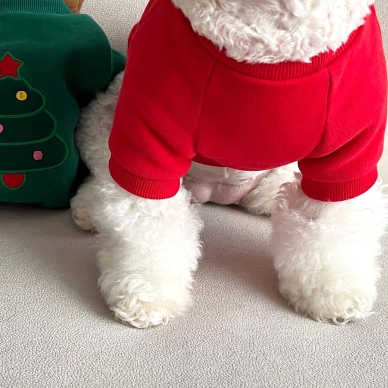 ペット服 クリスマスパーカー 秋冬 Xmas クリスマス ドッグ