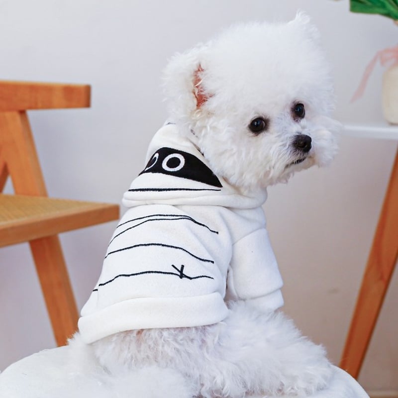 犬服 包帯男パーカー ゾンビ ミイラ男 ハロウィン コスプレ トップス