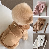 【すぐにお届け】ペット服 もこもこムートンコート アウター カジュアルウェア ドッグウェア 犬服 ペットウェア おしゃれ かわいい 安い 小型犬 中型犬