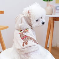 【すぐにお届け】ペット服 トナカイパーカー トップス 秋冬 Xmas クリスマス ドッグウェア 犬服 ペットウェア おしゃれ かわいい 安い