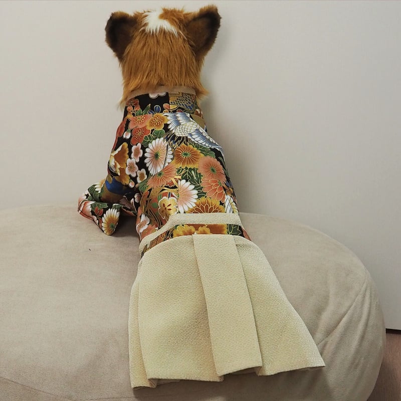 ロング丈Sサイズ》着物 袴 犬服 和服 和装 小型犬 ドレス ドッグウェア