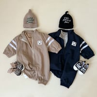 【送料無料】ベビー服 ジップアップ襟付きロンパース 秋冬 女の子 男の子 ベビー 新生児 キッズ 子供 トドラー ベビーウェア プレゼント 出産祝い
