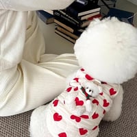 【即日発送】犬服 ハート柄バックオブクマベスト トップス ペット服 犬 おしゃれ かわいい 安い 小型犬 中型犬 大型犬
