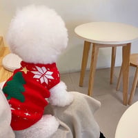 【すぐにお届け】ツリー柄でXmas気分★クリスマスニット トップス ドッグウェア 犬服 ペット服 冬 安い かわいい おしゃれ