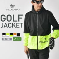 【すぐにお届け】送料無料！stella77golf ステラセブンティーセブン メンズ 防風ゴルフ切替ジャケット アウター ゴルフ ゴルフファッション スポーツウェア カジュアルウェア 秋服 冬服