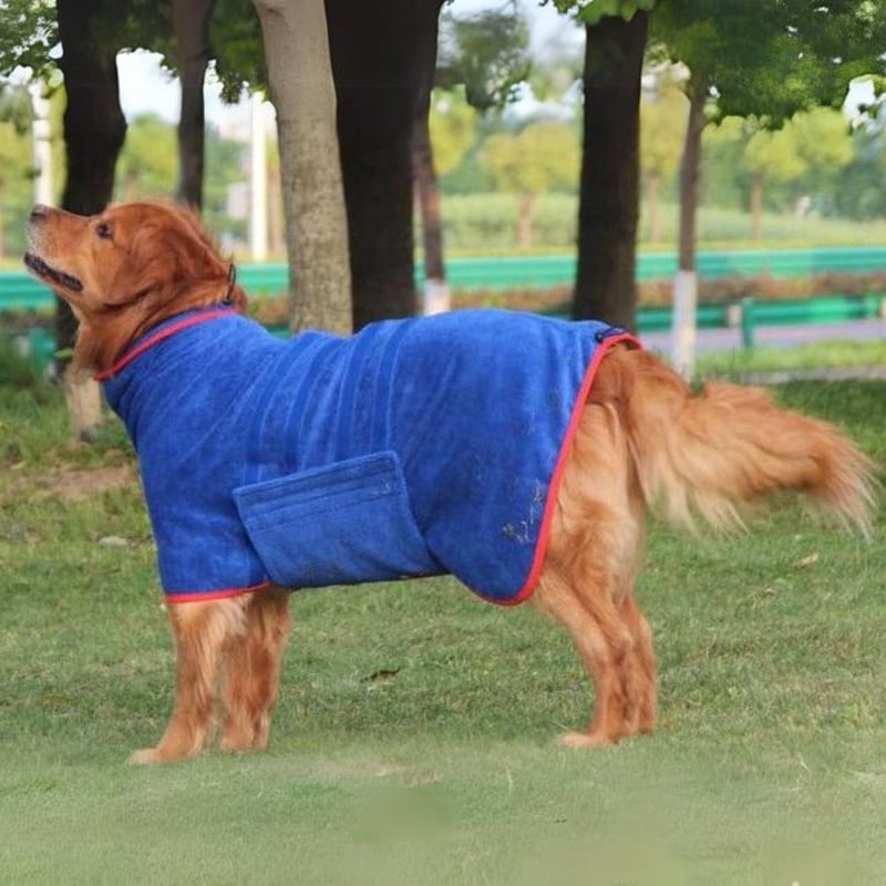 Lサイズ【予約販売】バスローブ バスタオル ドライ タオル 犬用
