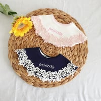 ベビー服 レースデザインスタイ 360° 円形 よだれかけ お食事エプロン ベビー 新生児 キッズ 子供 トドラー ベビーウェア プレゼント 贈り物 出産祝い おしゃれ