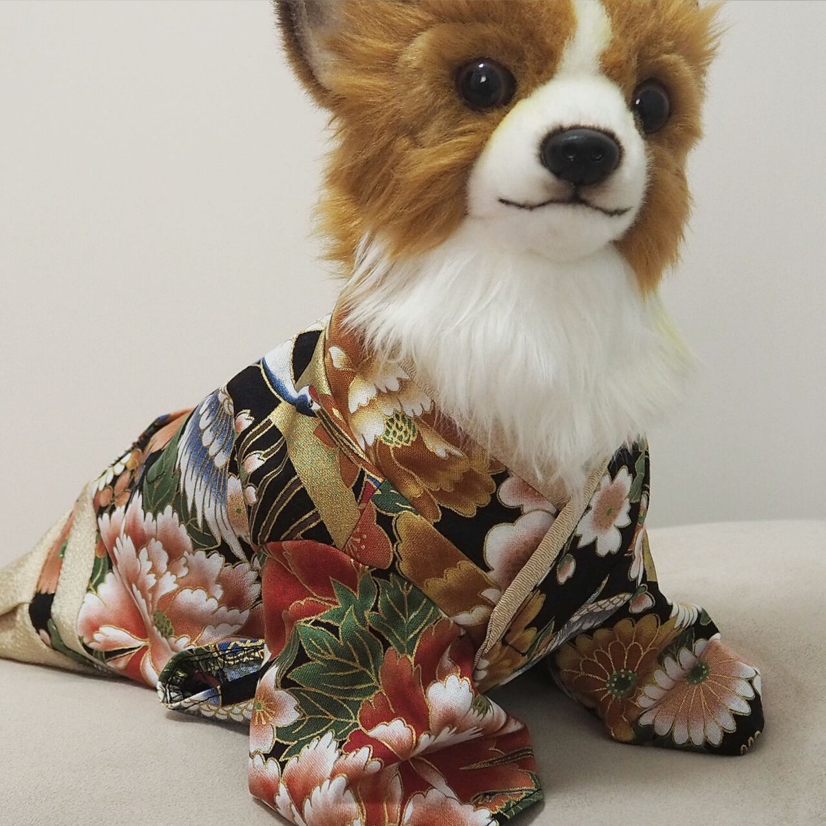 本格着物&袴セット 即納✨犬の袴 Sロング 結婚式 お正月 七五三 中型犬 犬用品 豆柴 柴犬 着物 犬服 服 犬 犬服 鳳凰柄 犬服・アクセサリー