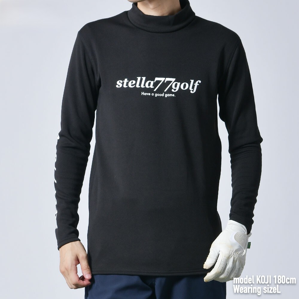 stella77golf ステラセブンティーセブン メンズ 裏起毛ハイネック