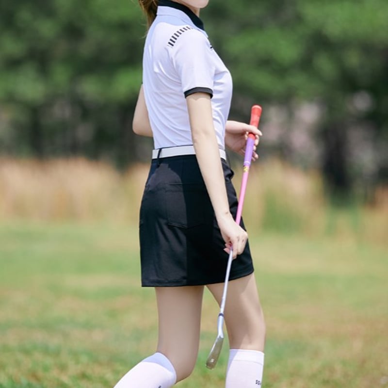 Mサイズ】送料無料！SSVGOLF レディース 斜め切り替えストレート