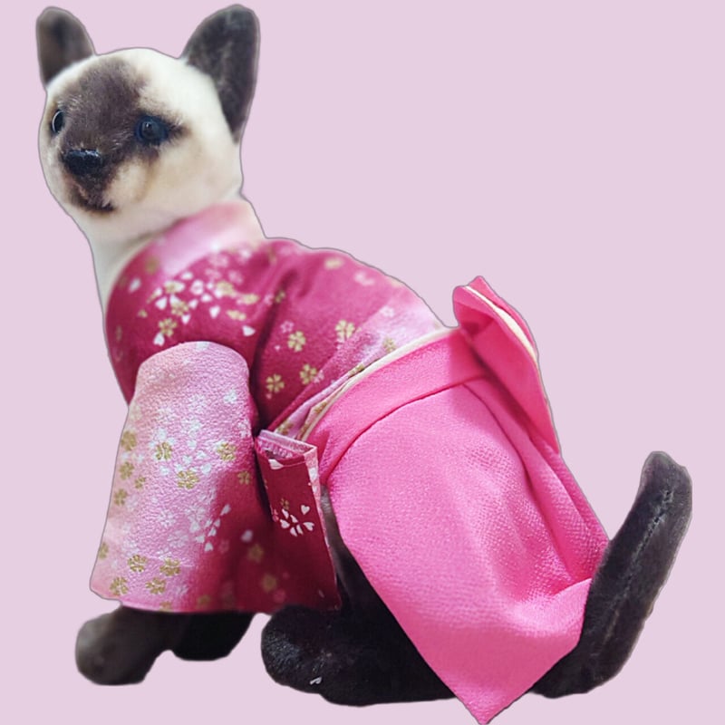 oo猫Sサイズoo 着物 袴 猫服 和服 和装 小型犬 ドレス キャット oo猫Sサイズoo 着物 袴 猫服 和服 和装 小型犬 ドレス キャット