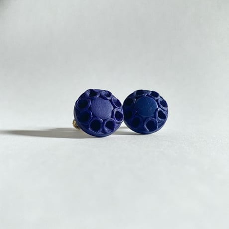 vintage button earring No. 064