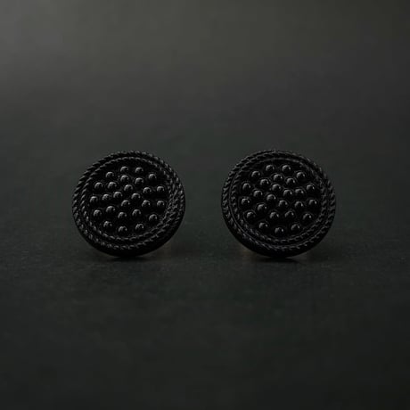 vintage button earring No. 047
