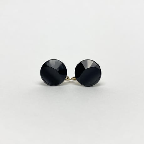 vintage button earring No. 077
