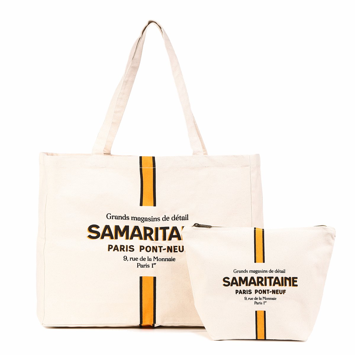 新品未使用 サマリテーヌ SAMARITAINE PARIS ポーチ パリ限定 サマリテーヌ百貨店】オリジナルキャンバスポーチ/Samaritaine