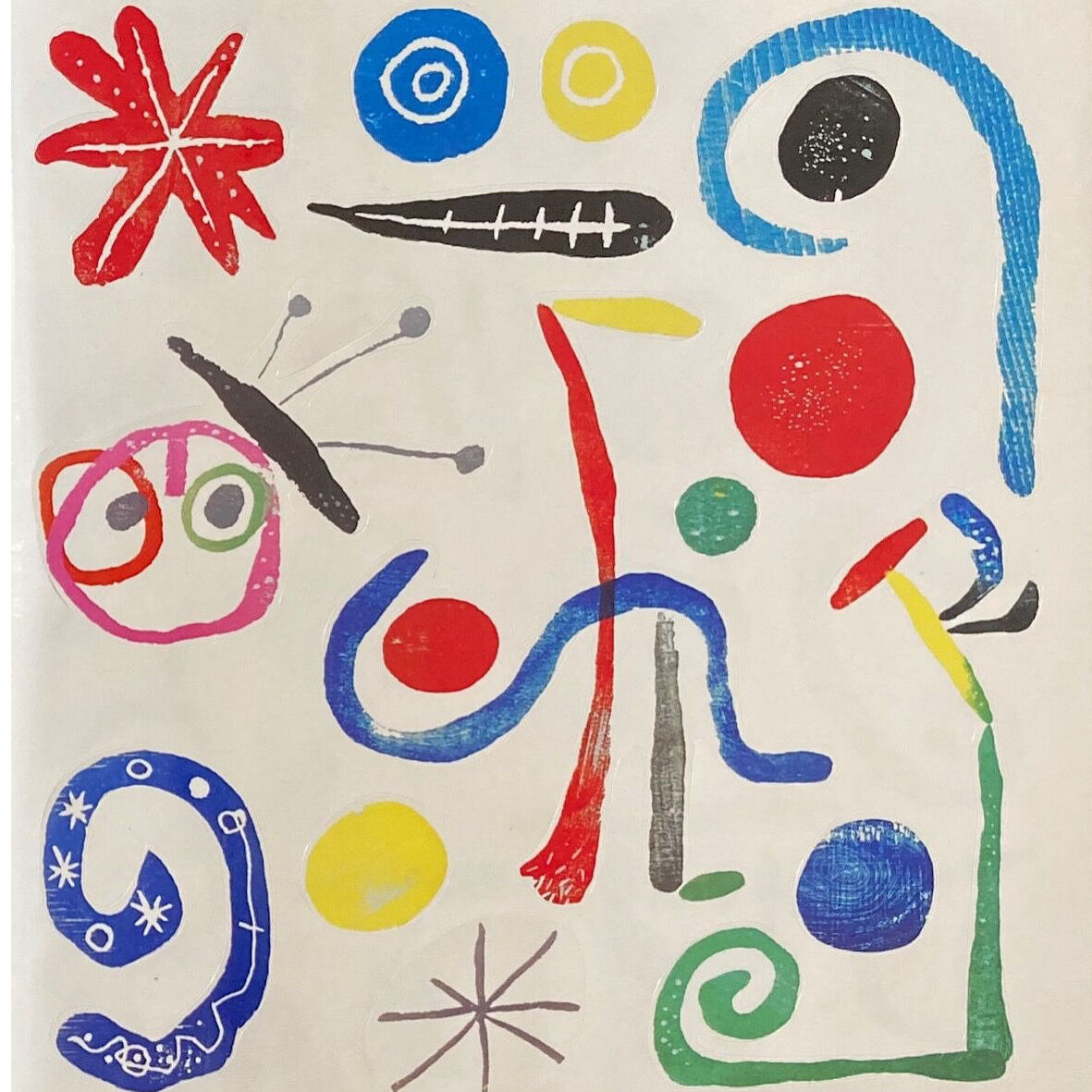 ミロ　版画　画廊シール ミロ 版画 画廊シール - メルカリ