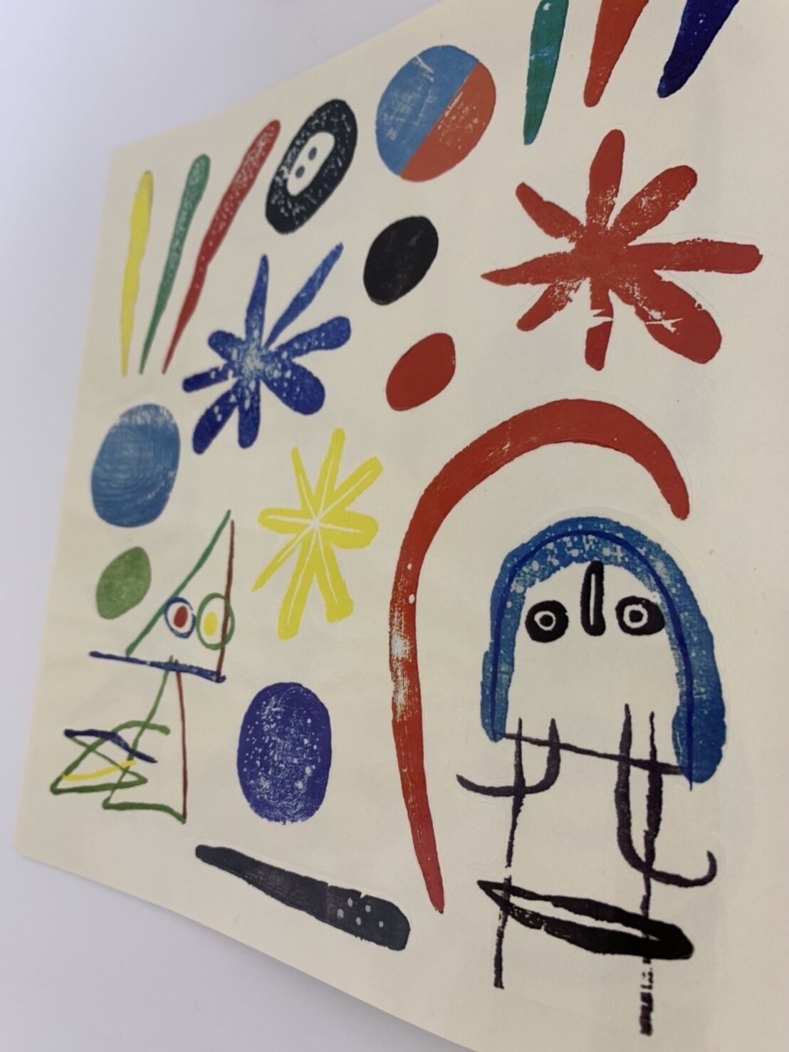 ミロ　版画　画廊シール ミロ 版画 画廊シール - メルカリ