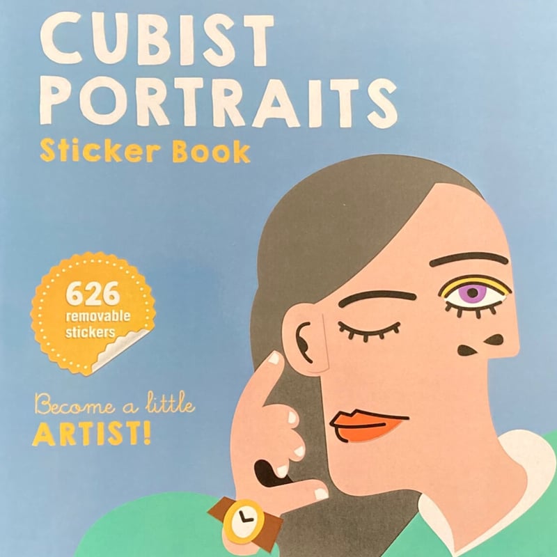 ピカソ風キュビズム】シールブック / Cubism sticker book