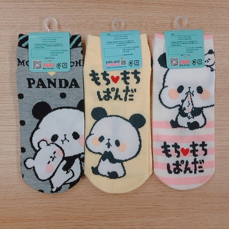 もちもちぱんだ ソックス3足セット 23～25cm