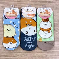 いーすとけん。3足セット スニーカーソックス socks 23～25cm