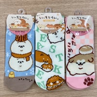 いーすとけん。3足セット スニーカーソックス socks 23～25cm