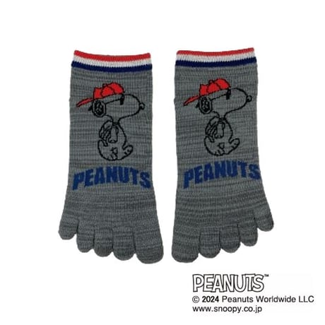 スヌーピー　PEANUTS　5本指ソックス