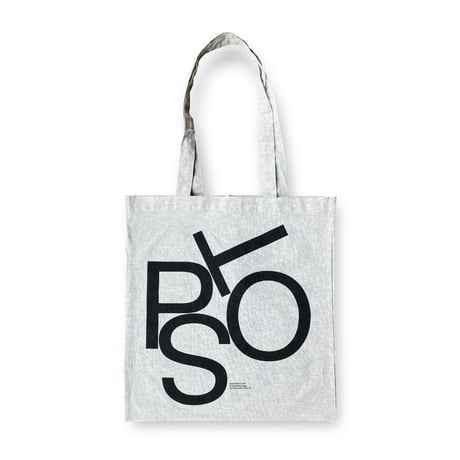 [POST/SPOT/STOP] Tote Bag designed by Experimental Jetset Reprint Edition / Black (Cotton)