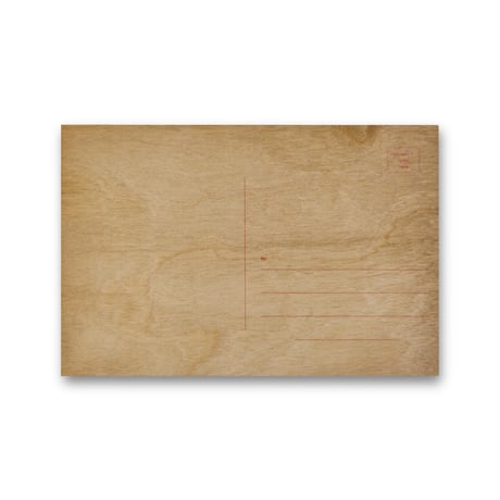 Jenny Holzer / Men Don't Protect You Anymore Wooden Postcard