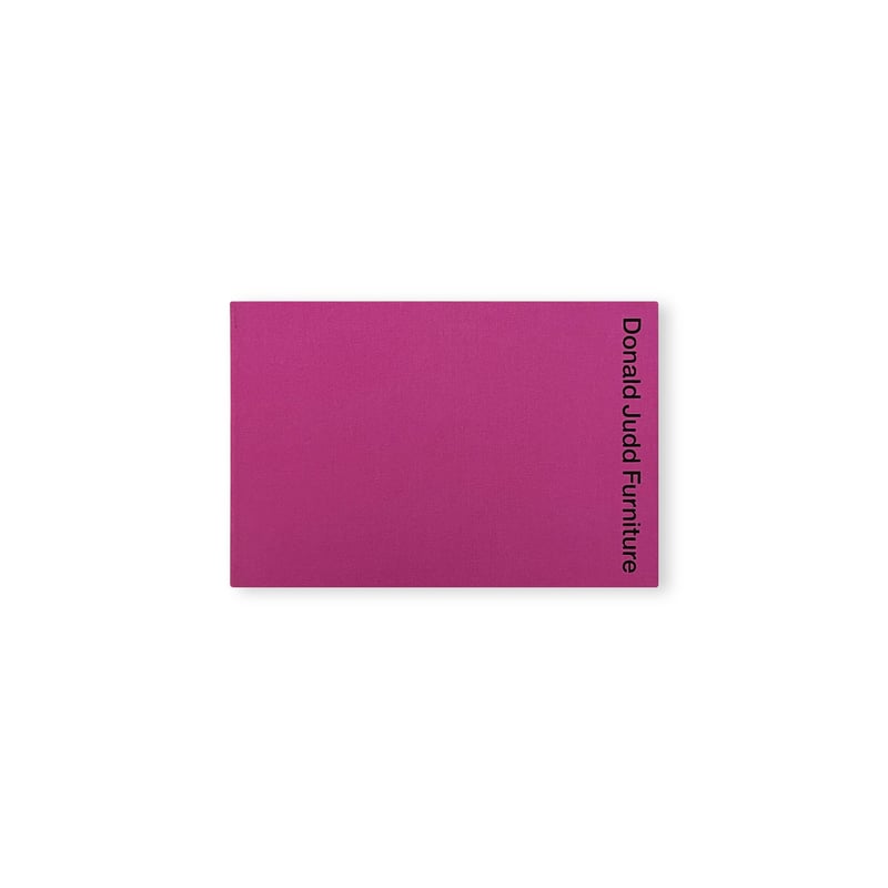 Donald Judd / DONALD JUDD FURNITURE | Gallery 5