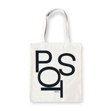 [POST/SPOT/STOP] Tote Bag designed by Experimental Jetset Reprint Edition / Black (Canvas)