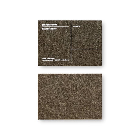 Joseph Beuys / filzpostkarte
