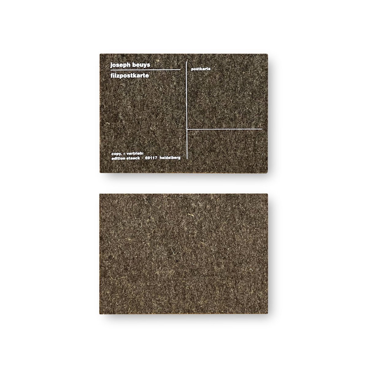 joseph beuys フェルト ポストカード マルチプル Joseph Beuys