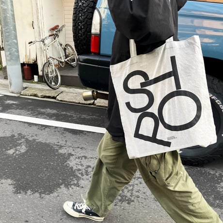 [POST/SPOT/STOP] Tote Bag designed by Experimental Jetset Reprint Edition / Green (Cotton)