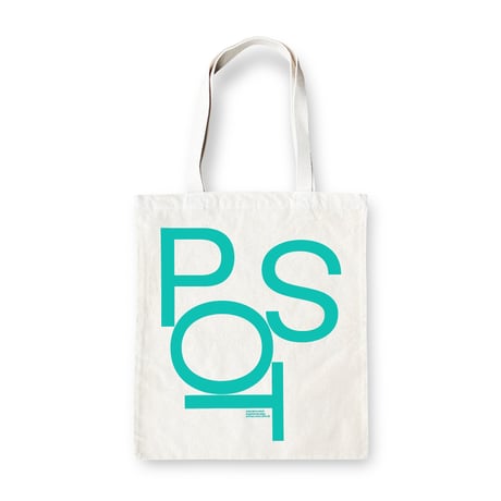 [POST/SPOT/STOP] Tote Bag designed by Experimental Jetset Reprint Edition / Green (Canvas)