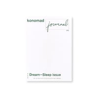 konomad journal N°0 Dream—Sleep issue