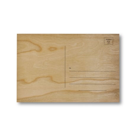 Jenny Holzer / Words Tend To Be Inadequate Wooden Postcard