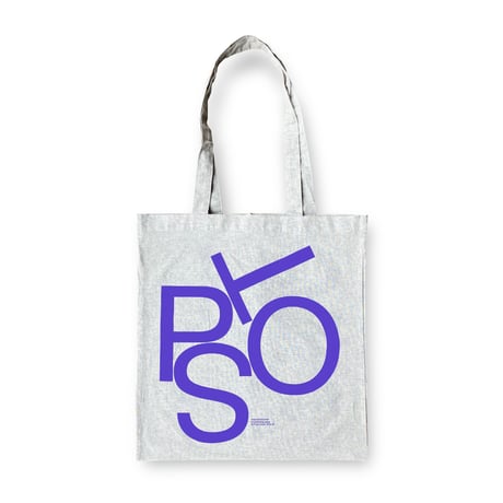 [POST/SPOT/STOP] Tote Bag designed by Experimental Jetset Reprint Edition / Violet (Cotton)