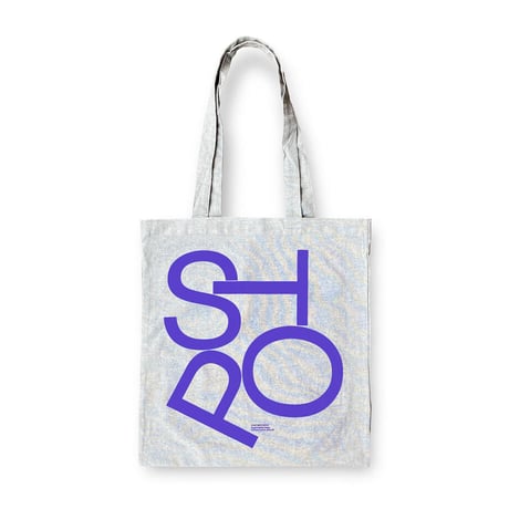 [POST/SPOT/STOP] Tote Bag designed by Experimental Jetset Reprint Edition / Violet (Cotton)