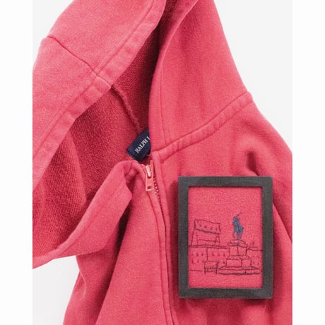 6.久村卓 <PLUS_RALPH LAUREN_dark red hoodie 110>