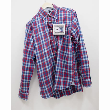 7.久村卓 <PLUS_TOMMY HILFIGER_block check shirt>