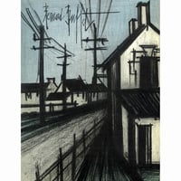 208.ベルナール・ビュッフェ <村への道>