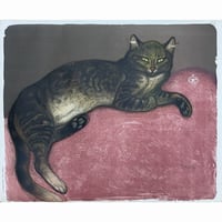180.テオドール・スタンラン <ソファの上の猫>