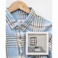 22.久村卓 <PLUS_LACOSTE L!VE_sky blue multiple checked shirt>