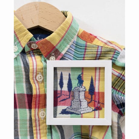 26.久村卓 <PLUS_Ralph Lauren_colorful over checked shirt 12M>