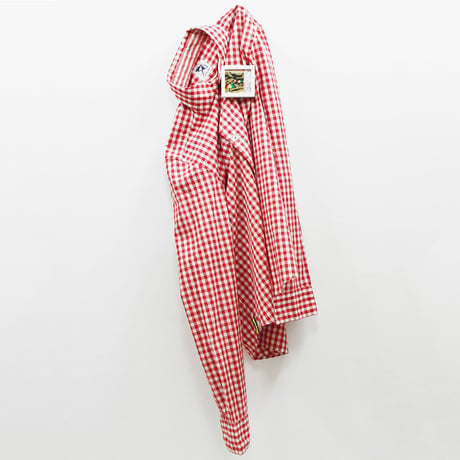 4.久村卓 <PLUS_arnold palmer timeless_red gingham check shirt>