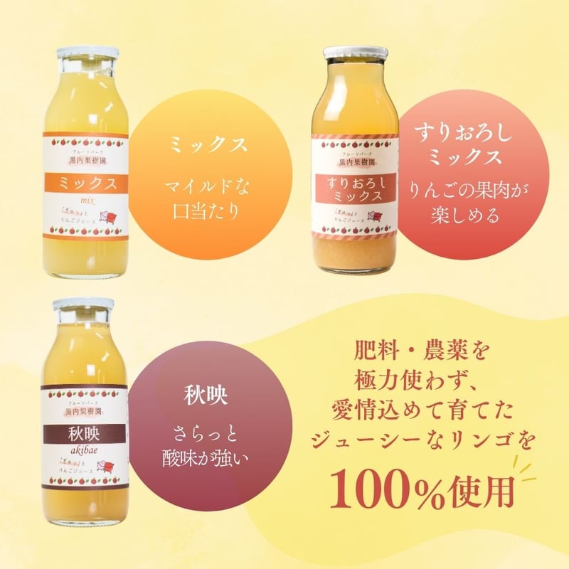 soyana27 黒内果樹園 りんご桃のミックスジュース入セット 常温