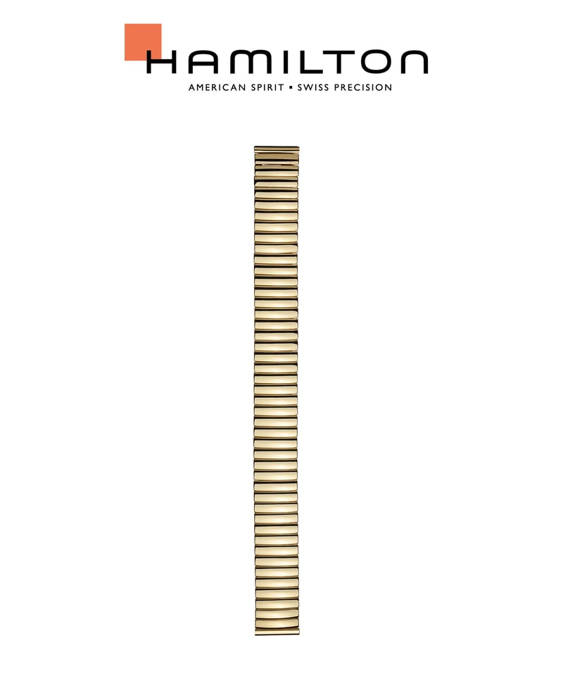 ハミルトン HAMILTON ベンチュラ 純正蛇腹ベルト 国内正規品ハミルトン ベンチュラ 黒文字盤 フレックス（蛇腹