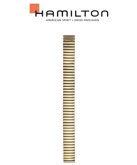 ハミルトン HAMILTON ベンチュラ 純正蛇腹ベルト 国内正規品ハミルトン ベンチュラ 黒文字盤 フレックス（蛇腹