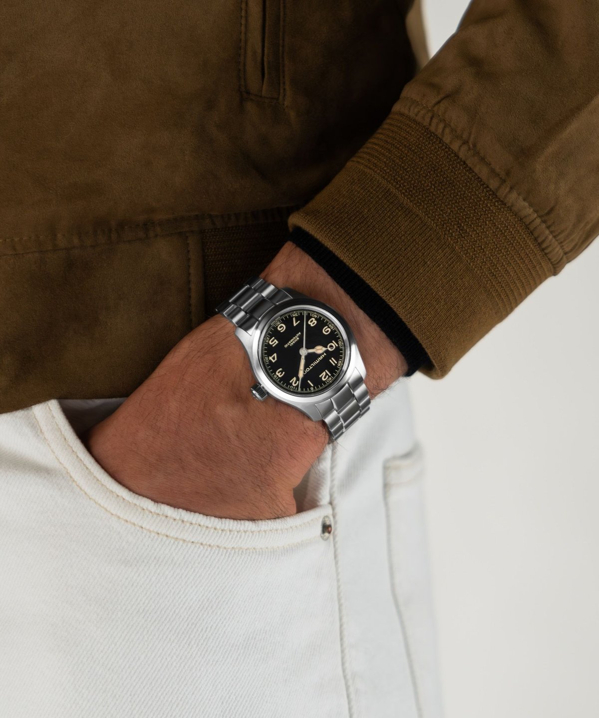 国内正規品ハミルトン カーキフィールドマーフオート38ミリ